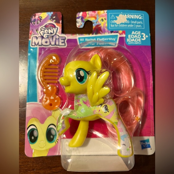 3" My Little Pony The Movie All About Fluttershy Pony Figure NEW Sealed - Picture 2 of 4